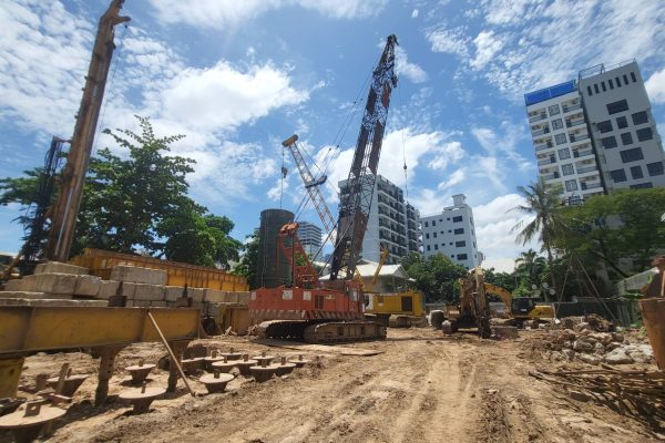 Fig. 1 - Preparation Work for 2nd Pile Test